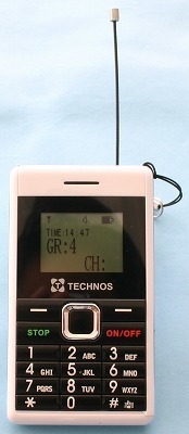 テクノス　ポケット受信器　HRP32-80J